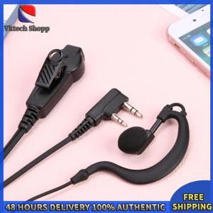 Vktech 2 Pin Dual PTT G Type K Head Earpiece Headset for Kenwood Baofeng 888S TYT Radio