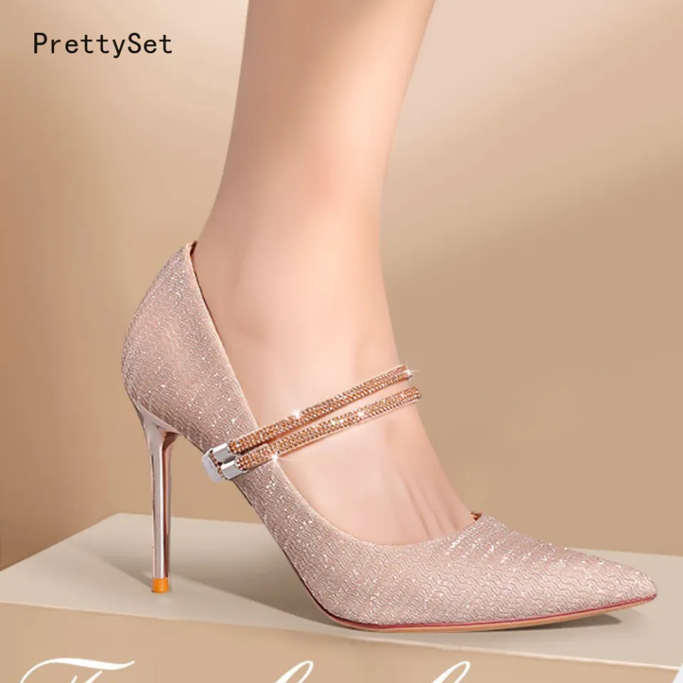 Womens Detachable Shoe Straps with Buckle High Heels Anti Slip
