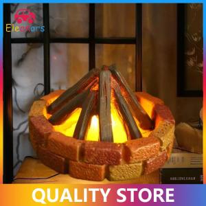 [Eleanor] 1:12 Dollhouse Miniature LED Bonfire Camping Scene Model Decor Toy Doll House Accessories