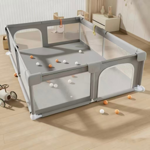 Quây cũi cho bé nhà banh khung inox chữ nhật cao cấp an toàn dễ tháo lắp chắc chắn cho bé chơi
