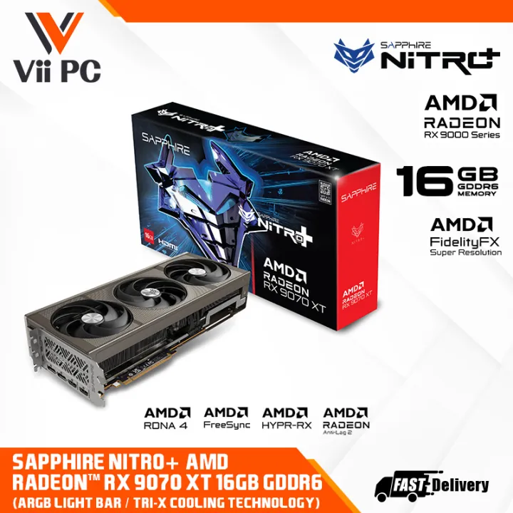SAPPHIRE NITRO+ Radeon RX 9070 XT GAMING OC 16GB GDDR6