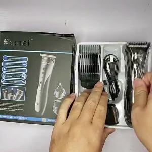 Kemei KM-1407 Rechargeable Electric Hair Clipper Lithium Battery Nose & Hair & Beard  Shaver For Men