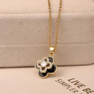 [ Bayar Ditempat ] Kalung Titanium Import / Kalung Titanium Wanita Elegant / Kalung Lapis Emas / Kalung Titanium Cewek Model Baru