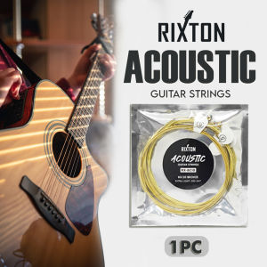 Rixton 6PCS Acoustic Guitar String Set Original Guitar Accessories High Carbon Steel Hex Core String(RX-BC10-5)