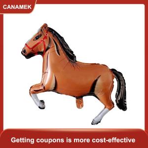 【CANAMEK】 Ngựa Hình Nhôm Phim Bóng Sinh Nhật Trang Trí Ngựa Bóng Cưỡi Ngựa Trang Trí Tổ Chức Sự Kiện Đảng Trang Trí
