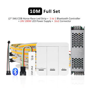 Ws2811 nước máy chảy COB IC đèn Dải LED DC 24V pixel điều khiển Bluetooth đuổi theo hiệu ứng dải dây mềm 5M 10m Băng đèn