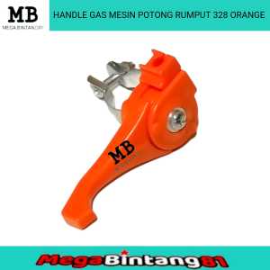 Handle Gas Throttle Lever Pedal Gas ORANGE Mesin Potong Rumput 2tak BG328 338