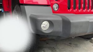 OnlyF U Car Front Fog Light Lamp Decoration Cover fit for Jeep Wrangler JK 2007 2008 2009 2010 2011-2017 Exterior Accessories Q3P9R