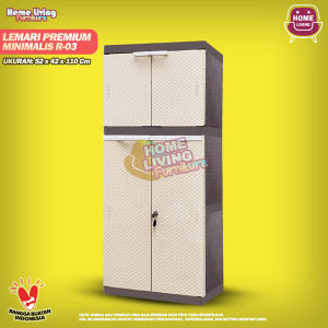 LEMARI PAKAIAN PLASTIK LEMARI AKAKO LA2P LEMARI PLASTIK FULL KUNCI LEMARI ELEGANT 2 PINTU LEMARI PLASTIK BUKAN LEMARI TABITHA