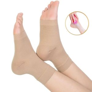 PERCEPT 1Pc Elastic Gel Heel Pads Soft Light and Thin Heel Protective Sock Sports Socks Soles Insole Ankle Support Running