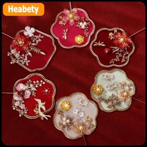 【2-3 ngày giao hàng】 Trung Quốc Retro Chúc May Mắn Fan Cưới Cầm Tay Hoa Fan Với Tua Cổ Tinh Tế Mặt Dây Chuyền Quà Tặng