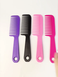 Practical Wide Toothed Comb with Long Handle for Smooth Hair Care Hairdressing Comb Hair Styling Tools