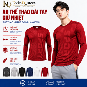 Áo thun nam Áo giữ nhiệt Nam dài taychất thun mềm mintrơn tay thun co giãn 2 chiều