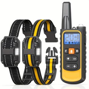 Dog Training Collar with Remote 3300ft Range 3 Modes Beep Vibration Shock IP67 Rechargeable with Security Lock LED for 8-120lbs