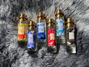 น้ำหอม กลิ่นมาดามฟิน มี2ขนาด  !! 35ml 10ml ***ใหม่สีม่วง*** ( 6กลิ่นยอดฮิต แดง+ดำ+เขียว+ม่วง+ฟ้า+ส้ม ซื้อยกเซตถูกกว่า )(กลิ่นเทียบแท้100%)