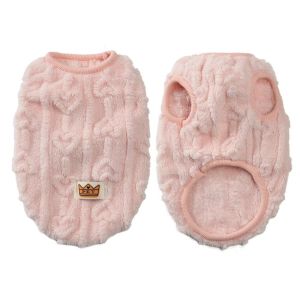 CREATIVE PAVILION ฤดูหนาวที่อบอุ่น ชุดสุนัขผ้าฟลีซ รักการพิมพ์ น่ารัก แจ็คเก็ตเสื้อกั๊กสำหรับสัตว์เลี้ยง คุณภาพสูง โค้ตชิวาวายอร์คี้ ชุดสุนัข สำหรับสุนัขขนาดเล็กและกลาง