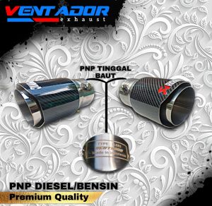 Tailpipe muffler cutter ujung kenalpot mobil brio alya calya agya mobilio yaris  avanza swift honda jaz pemasangan PNP