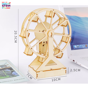 Bộ đồ chơi lắp ráp STEM - Bánh Xe Vòng Đu Quay chạy pin AA. Đồ chơi giáo dục khoa học sáng tạo cho bé. STEMSANPI