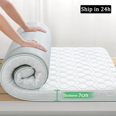 WEICEE [ship in 24h]Tilam Latex Mattress 7CM Thicker Tilam Lipat Flodable Mattress Tatami Mattress Topper 乳胶床垫