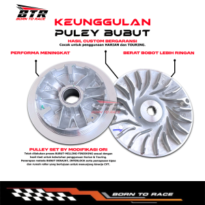 PULLY NMAX NEW 155 Pulley set kirian matic Rumah Roller  AEROX 155 custom racing bubut racing Roller Racing Nmax Rumah Roller Lexi Yamaha PULLEY CUSTOM NMAX 2DP Full Racing Motorcycle