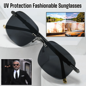 Frameless Sunglasses Fashionable Sunglasses Sunglasses For Men For Driving And Fishing Uv-Proof Glasses