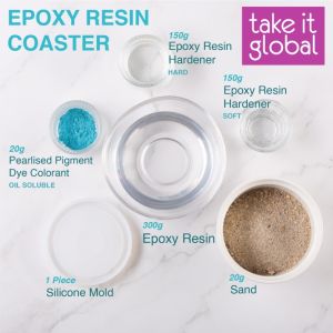 Epoxy Resin / Hardener - Transparent - sold separately not in 1 set