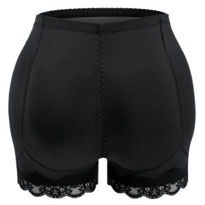 KUCHAR Hip Lift Pants Women Fake Buttock Plus Size Shapewear Lace Edge Body Shaper Underwear with Padded Bubble Butt Shorts