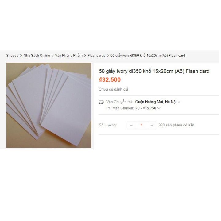 Language Flash Card Apps 350 Giấy Ivory Dl350 Khổ 15X20Cm (A5) Flash Card | Lazada Việt Nam