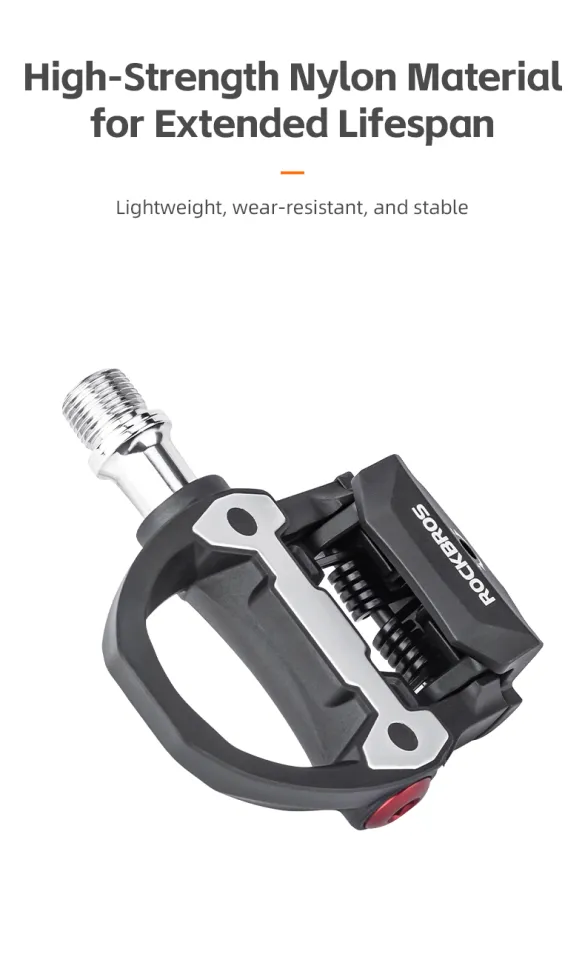 ROCKBROS Road Bike Cleats Pedal SPD System With Loking Plate Sealed Bearing  Pedal Cycling RB Pedal Bicycle Parts