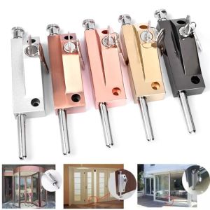 ESH63 Stainless Steel Security Floor Lock Framed Spring Aluminum Alloy Automatic Revolving Doors Universal Spring Bolt Open Mounted Mortise Lock Commercial Building Entrance