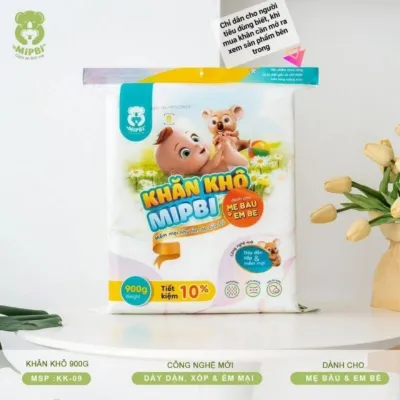 (MẪU MỚI) Khăn Vải Khô Đa Năng Cao Cấp MIPBI 600gr - 900gr Cho Mẹ Và Bé - An Toàn - Mềm Mại - Sử Dụng Đa Năng