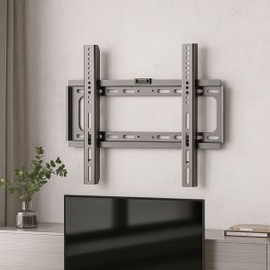 ILOIQD Fixed Mount TV Wall Mount Fixed Rust Prevention Metal Universal TV Bracket Universal Space Saving TV Stand Holder Home Use
