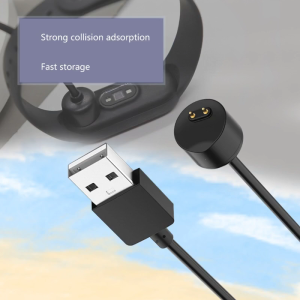 55cm USB Cable for MiBand 5 6 7 Magnetic Charging Adapter Wire Cord For Miband 6 7 Wristband Bracelet Charge