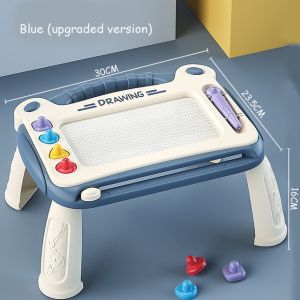 FUNToy Meja Belajar Anak Gambar Magnetik Portable Anak Lukisan Seni Mewarnai/Papan Tulis Gambar Anak
