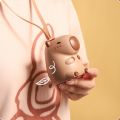 Quạt mini cầm tay chuột lang Capybara mới nhất 2024. 