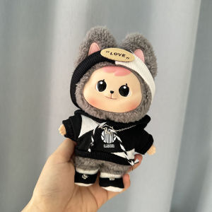 Baby clothes only] Bao-ao hug series plush blind box hug doll baby doll clothes red and white headband trendy sweater