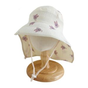 Infant Fisherman Caps Soft & Breathable Cotton Bucket Hat for Baby 2-6T Sun Protections Basin Caps Soft Headgear
