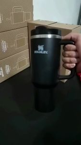 American Version 1:1  Stanley stanley Handle 40oz Car Insulated Cup 304 Stainless steel cup