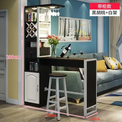 HS Home Bar Wine Cabinet Porch Partition Cabinet Storage Cabinet Nordic Dining Table Dining Room Wall Integrated Small Bar Table