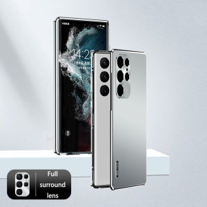 🌈พร้อมส่งทุกวั🚀Metal Magnetic Shell For Samsung Galaxy S22 Ultra Phone Case Built in Lens protection aluminium alloy ultrathin case