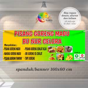 Cetak Spanduk Banner Pisang Goreng