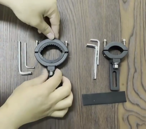 Motobike Đèn sân khấu vòng xỏ ngón tay giữ điện thoại tiện lợi Đèn lái xe mở rộng chủ Spotlight Giá đỡ lắp đặt đèn pha Khung giá đỡ