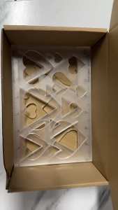 Multiple Size Triangle or Heart Inlay Template Clear Acrylic Router Stencil for Woodworking Enthusiasts and Professional