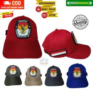 Topi Velcro Jaring Panitia Pemungutan Suara Banyak Pilihan Warna BKS