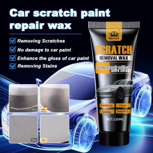 Effective Car Scratch Wax High Gloss Polish Quick Repair Restores Shine Easy One Wipe Application Automotive Scratch Removal Product