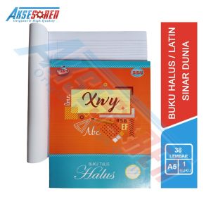Aksesoren Buku Tulis Halus Vision 38 Lembar [1 Buku] / Buku Menulis Latin Tegak Lurus Bersambung / Buku Tulis Sekolah / Alat Tulis Perlengkapan Sekolah / Bukutulis A5 Kwarto