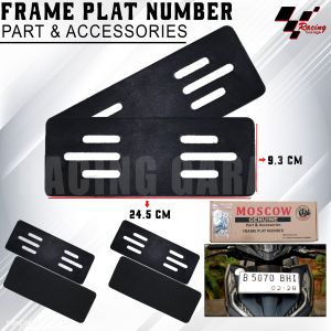 FRAMELESS PLAT NOMOR NOPOL TANPA BINGKAI SET 2PCS SEPASANG DEPAN BELAKANG DENGAN BAUT FRAME LESS PLATE TEMPEL FRAMELESSPLATE MOTOR DUDUKAN PLAT CLEAN LOOK PORTABLE VARIASI CUSTOM UNIVERAL MOTOR BEAT VARIO FAZZIO FILANO FINO PCX NMAX NINJA MIO CBR RX KING