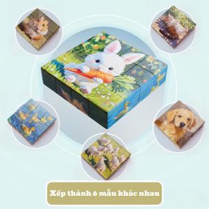 Đồ chơi khối xếp hình nam châm theo chủ đề kèm hộp đựng lơn 16 khối cho bé - Tiệm Nhà Sóc 2023