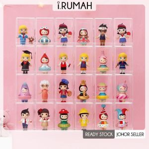 【i.Rumah】 Acrylic display box cartoon Figure dolls transparent protection case dust-proof toy Small model storage mini landscape box