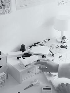 Desktop perforated board storage rack drawer style student desk stationery office workstation pen holder sorting rack storage box